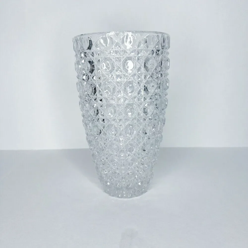 American Brilliant Deep Cut Crystal Glass Crystal Vase